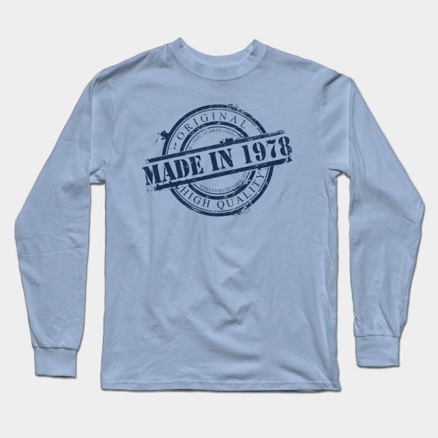 Made in 1978 Long Sleeve T-Shirt by sisidsi